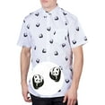 thumbnail image 6 of Visive Mens Big And Tall Short Sleeve Button Shirt, Printed Panda Shirts, 6 of 8