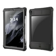 Dteck Waterproof Case for iPad Air 11 inch (M2) 2024,iPad Air 11 inch 2025 M3 IP68 Waterproof Dustproof Snowproof Underwater Full Body Case with Adhesive Kickstand / Lanyard Shockproof Cover,Black