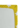 thumbnail image 2 of Ambesonne Yellow Fitted Sheet, Vibrant Stars Fun Retro, Twin Size, White Yellow, 2 of 2