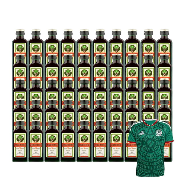 50 Licor Jagermeister Mini 20 ml + Jersey Verde