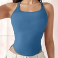 thumbnail image 4 of Posijego Ribbed Tank Tops Women Cross Back Workout Yoga Sleeveless Shirts Activewear Tanks Camisoles, 4 of 5