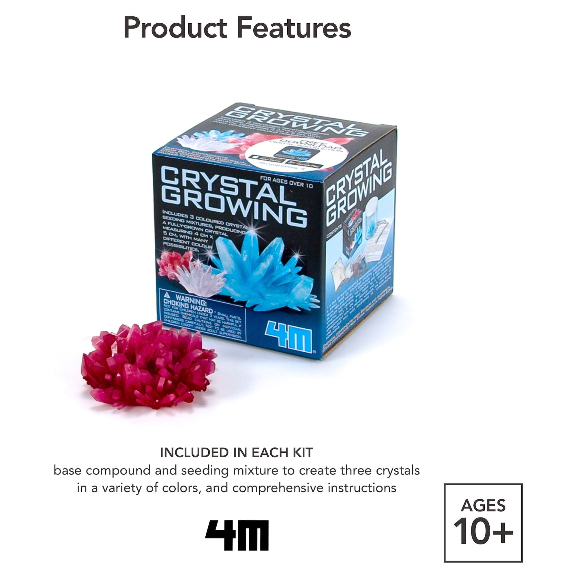 4M Crystal Growing Science Kit Walmart