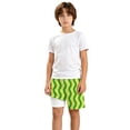 thumbnail image 5 of sususu Boys Swim Trunks Funny Print Short Sleeve Sunsuits Drawstring Quick-Drying Beach Bathing Suit Toddler Swimsuit Swimwear Swimming Trunks Clothes Yellow 9-10 Years, 5 of 5