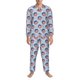 thumbnail image 3 of Fotbe Donut with the USA Fag Pijama de Hombre con Estampado de Manga Larga, Conjunto de 2 Piezas, Ropa de Dormir Suave y Cómoda con Bolsillos-XX-Large, 3 of 7
