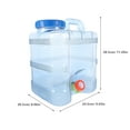 thumbnail image 2 of KAKOWELY 1Pcs Water Jug Reusable Water Jug 28.50X24.50X20.50CM For Outdoor Water Container, 2 of 8