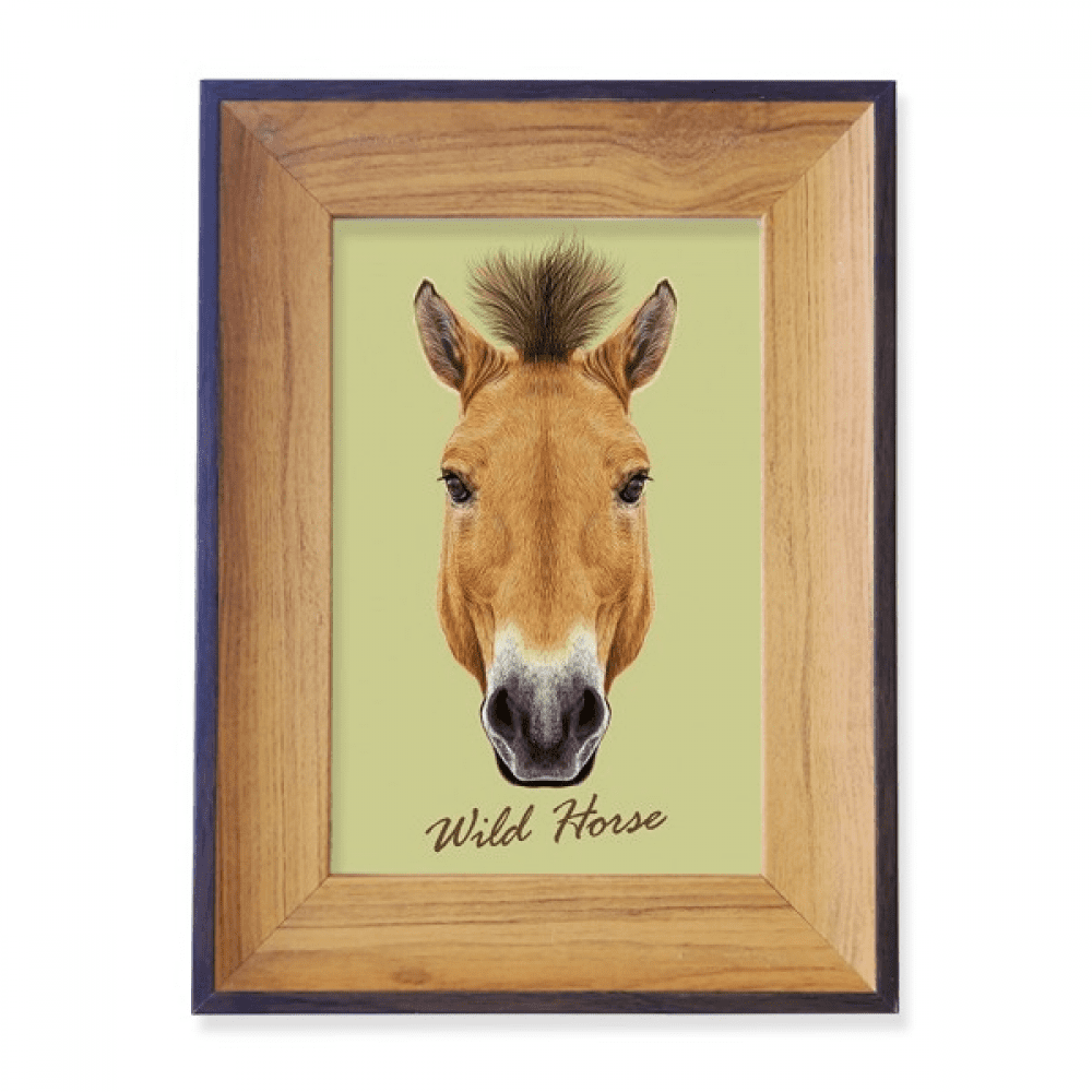 Brown Strong Horse Animal Photo Frame Exhibition Display Art Desktop Painting