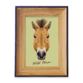 thumbnail image 1 of Brown Strong Horse Animal Photo Frame Exhibition Display Art Desktop Painting, 1 of 3