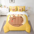 thumbnail image 2 of YST 7Pcs Capybara Gifts Comforter Sets Cartoon Style Bed in a Bag, Queen Size, 2 of 5