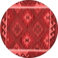 thumbnail image 1 of Ahgly Company Indoor Round Oriental Red Traditional Area Rugs, 7' Round, 1 of 4
