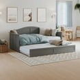 thumbnail image 1 of AFI Nantucket Mid-Century Solid Wood Daybed with Twin Trundle in Gray, 1 of 18