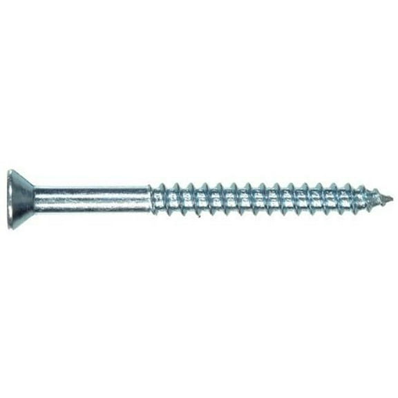 8 x 1 in. Zinc Flat Head Square Drive Wood Screws