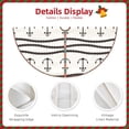 thumbnail image 4 of KLL Anchors and Ropes Christmas Tree Skirt 48" ,Party Decorations Farmhouse for Christmas Decorations Holiday Party, 4 of 6