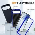thumbnail image 4 of For Google Pixel 9 Pro 6.3 inch Shockproof Rugged Full Body Protection Heavy Duty Dust/Drop Proof 3-Layer Cover Case​,Blue,For Google Pixel 9 Pro, 4 of 8