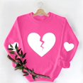 thumbnail image 5 of Valentine Sweatshirts For Women Cotton Couples Heart Graphic Crewneck Pullover Soft Fashion Valentines Shirts, 5 of 9