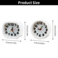 thumbnail image 4 of Quartz Alarm Clock Night Light No Tick Bedroom Bedside Clocks Battery Operated, 4 of 5