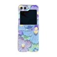 thumbnail image 1 of Funda Z Flip 5, funda con pintura al óleo de camelia de flores para Samsung Galaxy Z Flip 5 con pulsera, 1 of 2