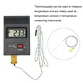 thumbnail image 5 of K Type Thermocouple with Plug, Meter Temperature Sensor Probe -40 to 1100°C(-40 to 2012°F) Stainless Steel, 1x150mm 6.6ft Wire, 5 of 7