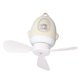thumbnail image 5 of Ventilador de techo compacto y silencioso de color blanco con luz y carga USB para dormitorios y hogares, 5 of 8