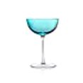 thumbnail image 3 of Godinger 99951 8 oz Rondo Sea Blue Champagne Coupes - Set of 4, 3 of 3
