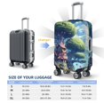 thumbnail image 4 of Pofeuu Fantasy Treehouse Planet Scene Print Luggage Suitcase Cover Protector Luggage Washable Covers Aesthetic for 18/24/28/32 inch Luggage（No luggage included）-Large, 4 of 7