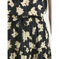 thumbnail image 4 of Time and Tru Women's Print Tiered Pull On Midi Skirt, Sizes XS-XXXL, 4 of 5