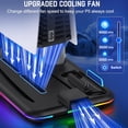 thumbnail image 4 of Cooling Station for PS5 with RGB Light Cooling Fan for PS5 Disc & Digital Editions Game Controllers Charger Station, Headset Holder, 6 Game Slots, 4 of 8