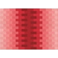 thumbnail image 1 of Ahgly Company Tapis Rectangulaire Lavable en Machine Rouge Transitionnel, 8 Pieds x 10 Pieds, 1 of 7