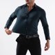 thumbnail image 5 of pstuiky mangas largas para hombre, Camisa informal de manga larga con botones y elástico para hombre salir tops m, 5 of 9