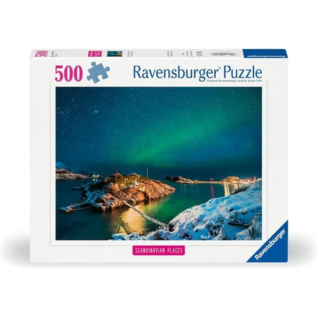 Ravensburger 12000845, Scandinavian Places Northern Lights in Tromsø, Norway, 500 Pieces Puzzle for Adults and Children from 12 Years