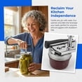 thumbnail image 2 of Jar Opener, Cap Crack Opener - Jar Opener for Weak Hands, Adjustable Multifunctional Jar Lid Opener - Easy to Grip and Open for Stuck Jars, Bottles & Lids (Black), 2 of 5