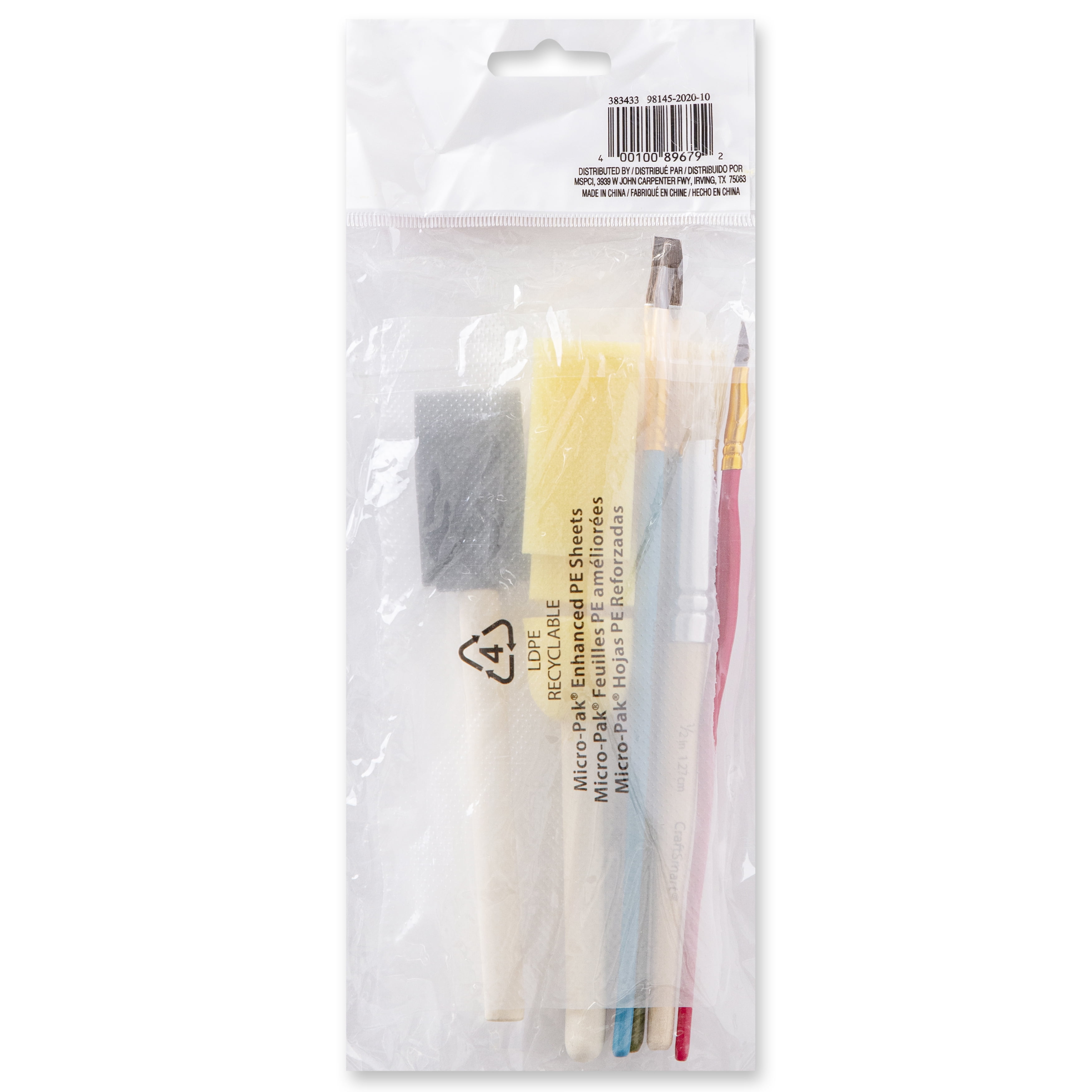 Craft Smart Craft & Stencil Brush Set, 12 Packs: 8 ct. (96 total)