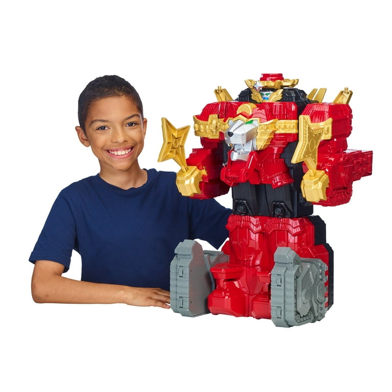 Power Rangers Ninja Steel Lion Fire Fortress Zord MegaZord - TOYS