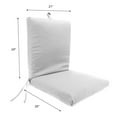 thumbnail image 6 of Jordan Manufacturing 44" x 21" Covert Breeze Multicolor Stripe Rectangular Outdoor Chair Cushion with Ties and Hanger Loop, 6 of 11