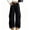 Black, variant on BXJX Girls Cargo Pants Size 10-12, Outdoor Multi Pocket Elastic Waist Spring Fall Kids Wide‑Leg Trousers