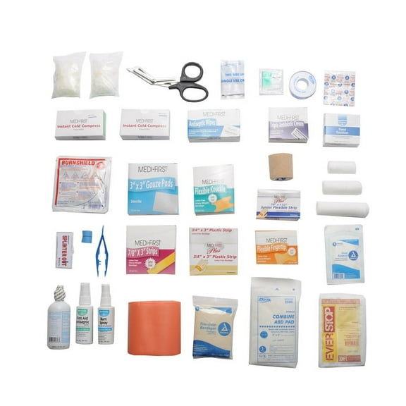 First Aid Kit Refill Pack Fills 3 Shelf Workplace Kits No Medications by MFASCO