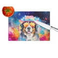 thumbnail image 3 of Bernese Mountain Dog Hippie Dawg Glass Cutting Board Large 12 in x 15 in, 3 of 5