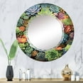 thumbnail image 5 of DESIGN ART Designart "Green Succulents Botanical Kaleidoscope" Floral & Botanical Modern Wall Mirror 24in.x24in., 5 of 5