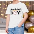 thumbnail image 2 of BJUTIR Boys T Shirts Short Sleeve Happy Brithday Prints T Shirt Trendy Fans Present Tops Flexible Fit Top Size 6-7 Years, 2 of 3