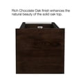 thumbnail image 3 of Leick Table d'Appoint Carrée en Bois de Meubles en Finition Chêne Chocolat, 3 of 4