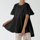 thumbnail image 5 of Fiudx Ofertas y Liquidaciones Blusas Sueltas de Verano de Color Sólido con Mangas con Volantes y Cuello Redondo de Manga Corta para Mujer, 5 of 6