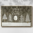 thumbnail image 3 of Wooded White Christmas Collection A - Framed Gallery Wrapped Holiday Canvas - 25 x 37 - Natural Wood Frame, 3 of 9