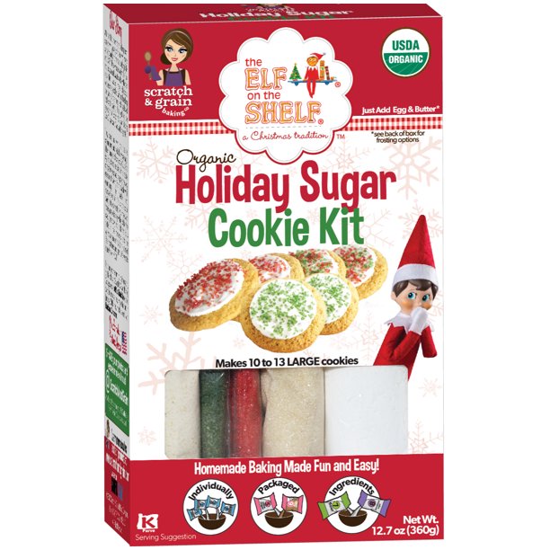 Elf On The Shelf Organic Holiday Sugar Cookie Kit, 12.7 oz Walmart