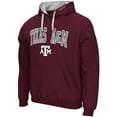 thumbnail image 2 of Men's Colosseum Maroon Texas A&M Aggies Big & Tall Arch & Logo 2.0 Pullover Hoodie, 2 of 3
