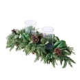 thumbnail image 3 of Better Homes & Gardens Decorative Ribbed Glass Pillar Candle Holders, Set of 2, 3 of 6