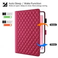 thumbnail image 5 of Allytechgroup for iPad Air (3rd Gen) 10.5" 2019 / iPad Pro 10.5" 2017 Case with Pencil Holder, Multi-Angle Viewing Stand, Elegant PU Leather Card Pockets Kickstand Cover, Auto Sleep/Wake Case, Red, 5 of 8