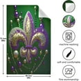 thumbnail image 3 of Coolnut Mardi Gras Lily and Shimmer Beads Kitchen Dish Towel Set 1Pcs,Dishcloths Sets Fast Drying Kitchen Towels Tea Towels Gift Set for Drying Cleaning Cooking Baking266 Wash cloth, 3 of 7
