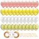 thumbnail image 4 of 40 globos transparentes con purpurina de confeti de oro rosa decoración para fiesta de cumpleaños y boda, 4 of 5