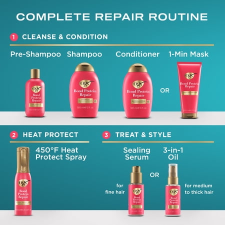 OGX® Bond Protein Repair 450°F Hair Heat Protectant Spray, 6.5 fl. oz