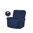 thumbnail image 1 of Moyic Funda elástica para sillón reclinable, funda impermeable sólida para sofá con todo incluido, funda sencilla para muebles, sillón, cojín Decoración del hogar Azul marino Moyic HA000482-01B, 1 of 6