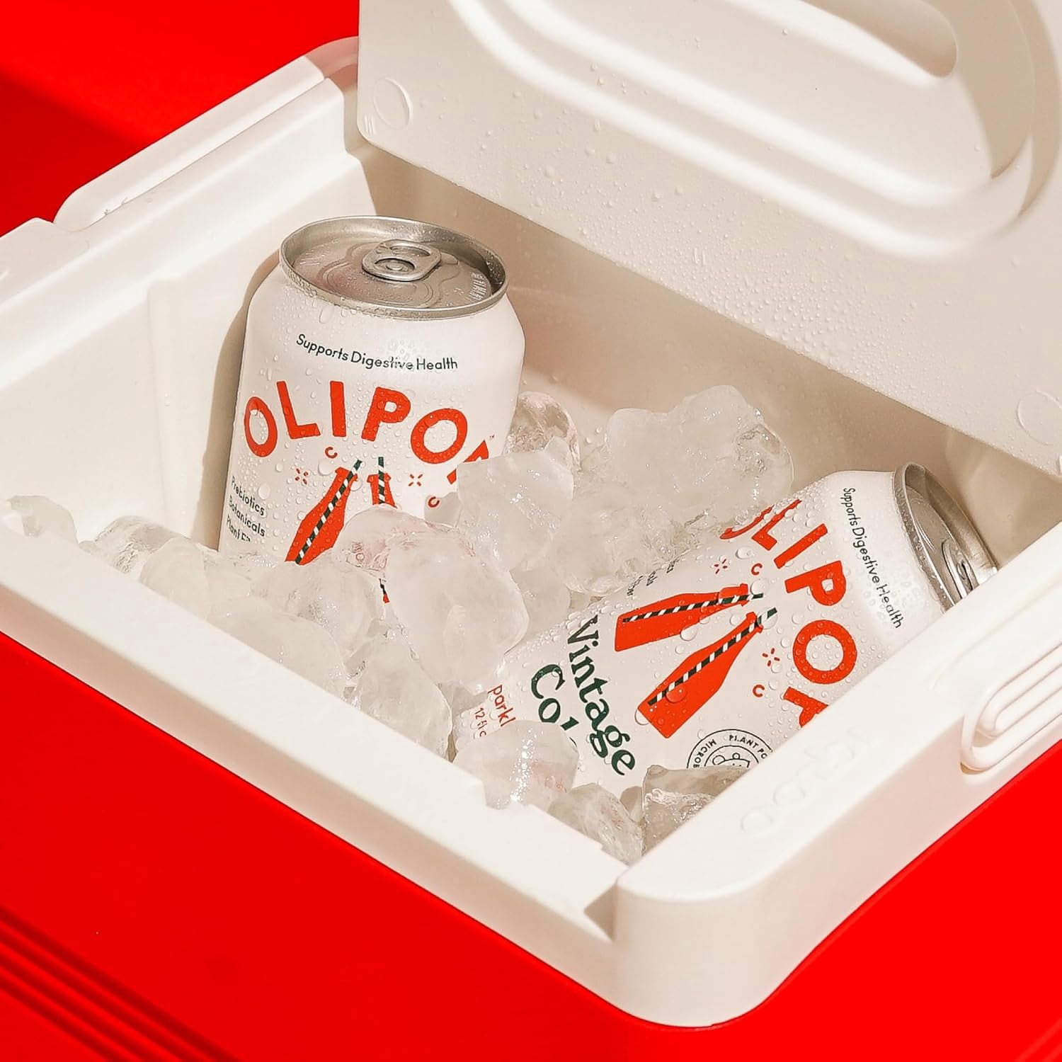 (12 pack) OLIPOP Prebiotic Soda, Vintage Cola, 12 fl oz, Pantry Packs
